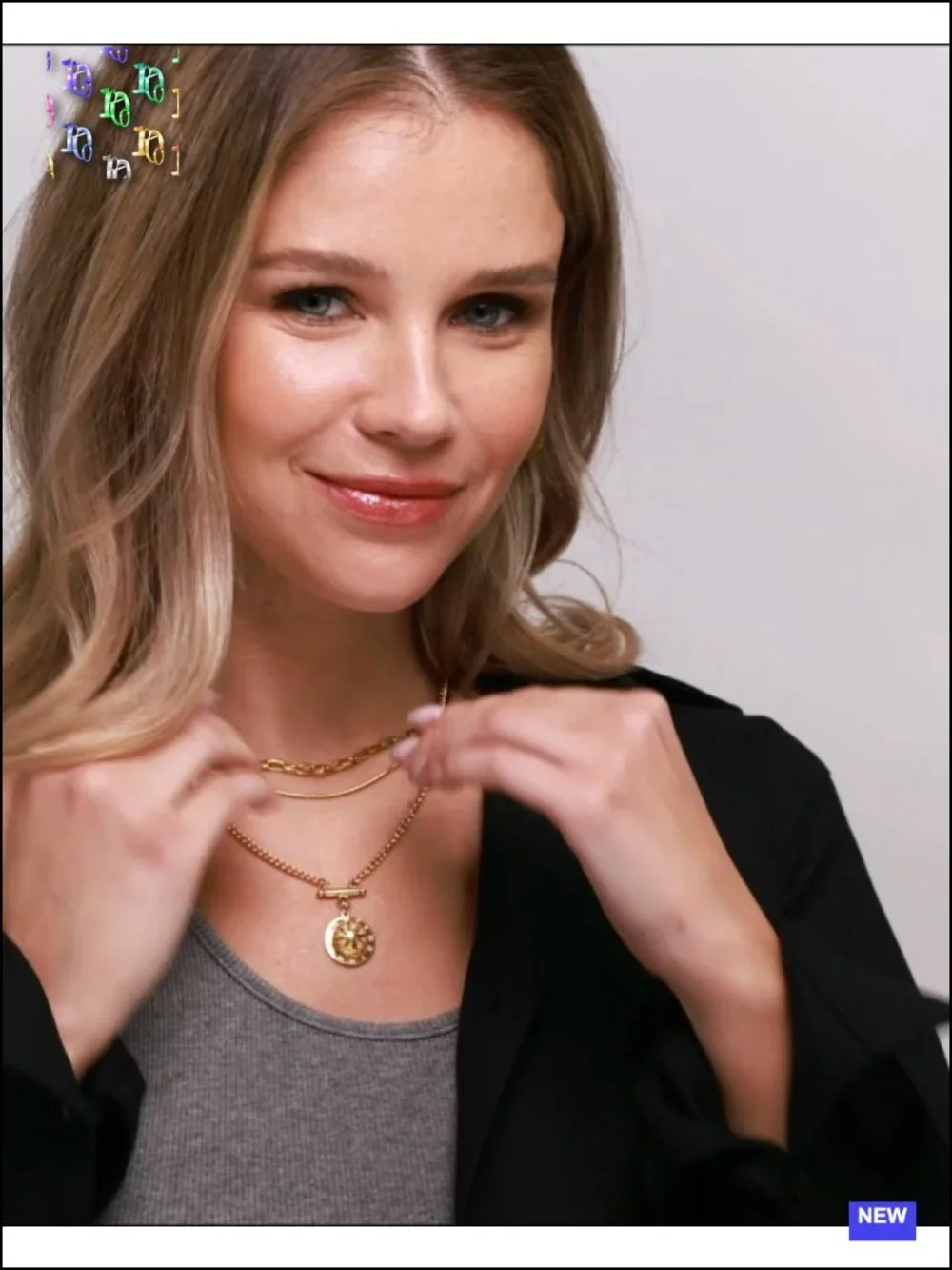 Gold Plated Layered Necklace Set - Dainty Pendant Necklaces for Women